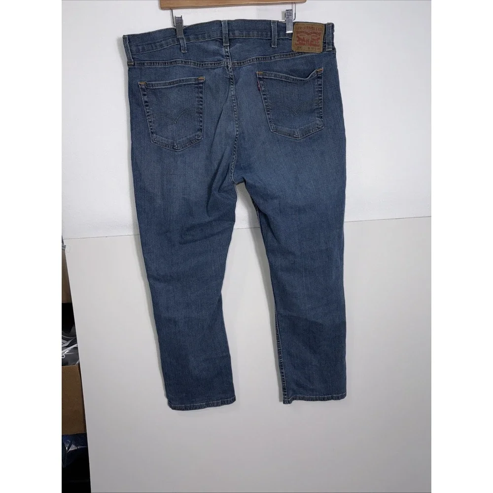 Levi's 559 Relaxed Straight Fit Rugged Blue Denim Jeans Mens Sz‎ 42 x 30